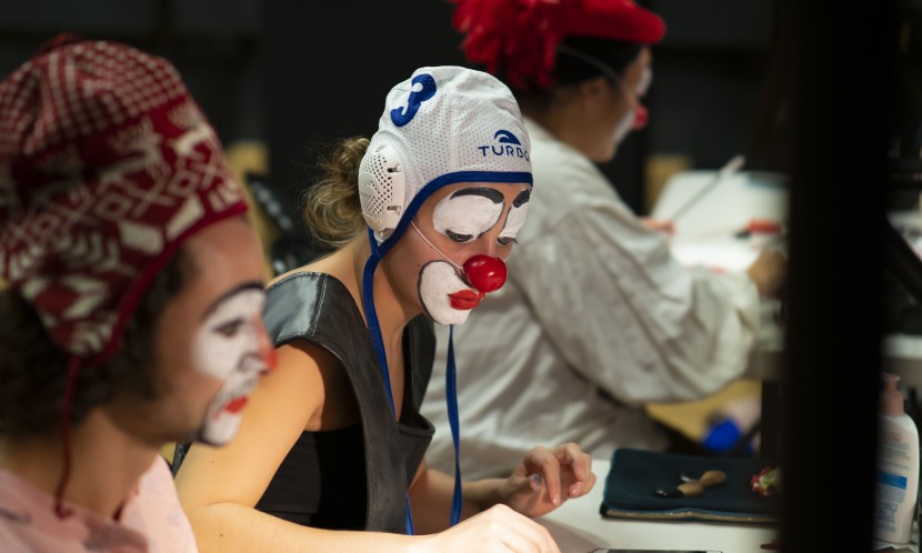 Atelier clown animé par Catherine Germain - Ensemble 27 © Olivier Quéro