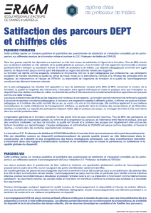 DEPT - Satisfaction et chiffre clefs