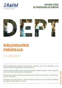 Bibliographie théâtrale